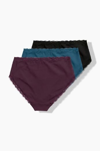 Moda za polnejše Gaćice midi 3 komada plus velikost, xxl, Ulla Popken in Johann Popken (JP1880)