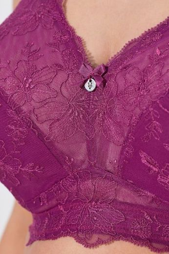 Moda za polnejše Grudnjak bez žice s dodatkom ukrasne čipke plus velikost, xxl, Ulla Popken in Johann Popken (JP1880)