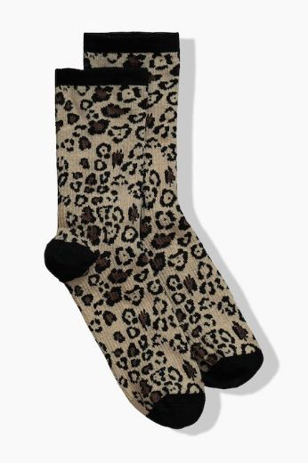Moda za polnejše Čarape kompresijske leopard uzorka plus velikost, xxl, Ulla Popken in Johann Popken (JP1880)