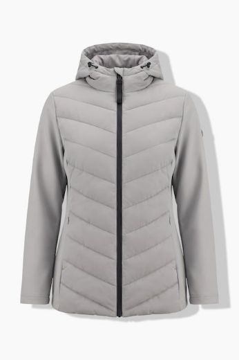 Moda za polnejše Jakna prošivena s kapuljačom i softshell rukavima plus velikost, xxl, Ulla Popken in Johann Popken (JP1880)