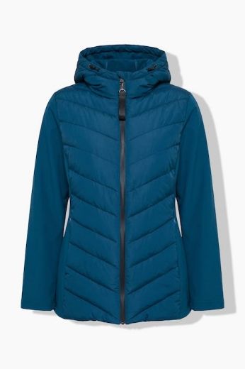 Moda za polnejše Jakna prošivena s kapuljačom i softshell rukavima plus velikost, xxl, Ulla Popken in Johann Popken (JP1880)