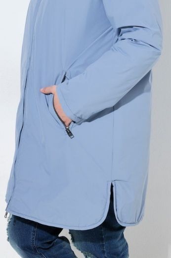 Moda za polnejše Jakna dvostrana vodoodbojna A kroja s kapuljačom plus velikost, xxl, Ulla Popken in Johann Popken (JP1880)