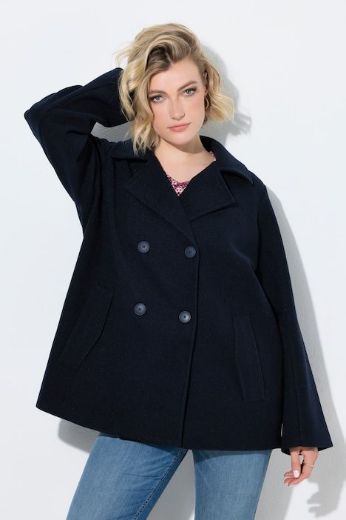 Moda za polnejše Kaput dvorednog kopčanja šireg kroja s reverima plus velikost, xxl, Ulla Popken in Johann Popken (JP1880)