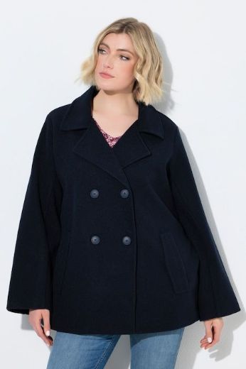 Moda za polnejše Kaput dvorednog kopčanja šireg kroja s reverima plus velikost, xxl, Ulla Popken in Johann Popken (JP1880)