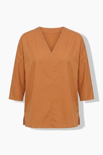 Moda za polnejše Bluza 3/4 rukava V izreza plus velikost, xxl, Ulla Popken in Johann Popken (JP1880)