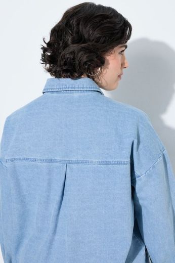 Moda za polnejše Jakna traper dugih rukava  s ukrasima plus velikost, xxl, Ulla Popken in Johann Popken (JP1880)