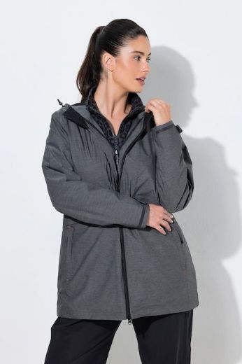Moda za polnejše Jakna vodootporna s kapuljačom plus velikost, xxl, Ulla Popken in Johann Popken (JP1880)