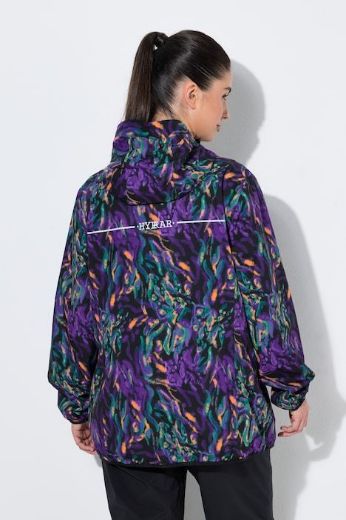 Moda za polnejše Jakna vodootporna s kapuljačom i cvjetnim uzorkom plus velikost, xxl, Ulla Popken in Johann Popken (JP1880)
