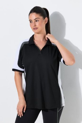Moda za polnejše Majica polo kratkih rukava plus velikost, xxl, Ulla Popken in Johann Popken (JP1880)