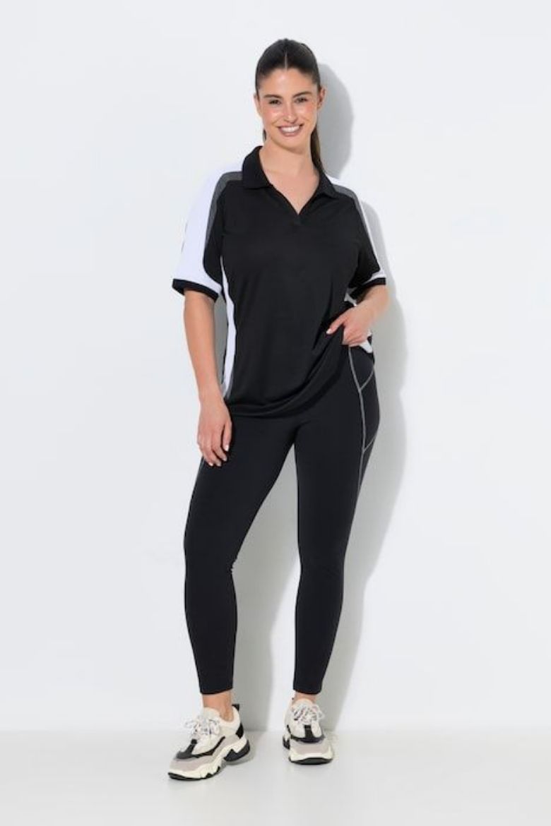 Moda za polnejše Hlače sportske visokog struka s reflektirajućim detaljima plus velikost, xxl, Ulla Popken in Johann Popken (JP1880)