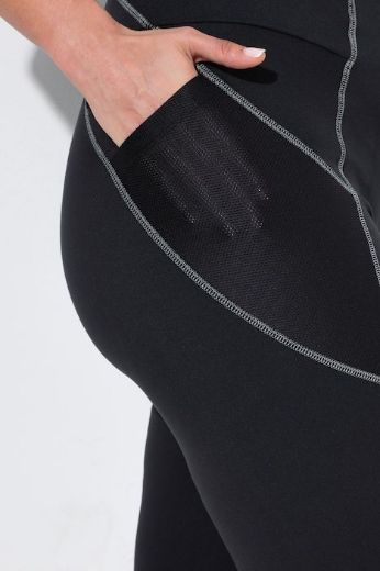 Moda za polnejše Hlače sportske visokog struka s reflektirajućim detaljima plus velikost, xxl, Ulla Popken in Johann Popken (JP1880)