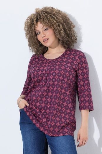 Moda za polnejše Majica 3/4 rukava A kroja okruglog izreza plus velikost, xxl, Ulla Popken in Johann Popken (JP1880)