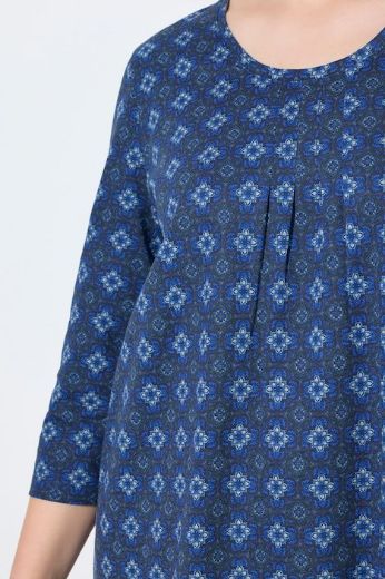 Moda za polnejše Majica 3/4 rukava A kroja okruglog izreza plus velikost, xxl, Ulla Popken in Johann Popken (JP1880)