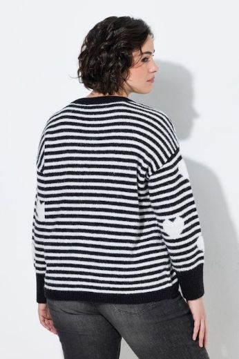 Moda za polnejše Pulover dugih rukava okruglog izreza plus velikost, xxl, Ulla Popken in Johann Popken (JP1880)