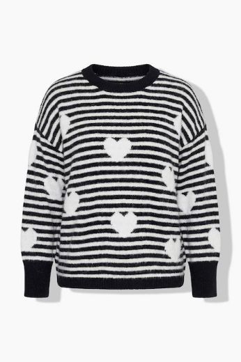 Moda za polnejše Pulover dugih rukava okruglog izreza plus velikost, xxl, Ulla Popken in Johann Popken (JP1880)
