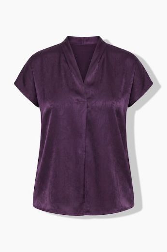 Moda za polnejše Bluza kratkih rukava od satena plus velikost, xxl, Ulla Popken in Johann Popken (JP1880)