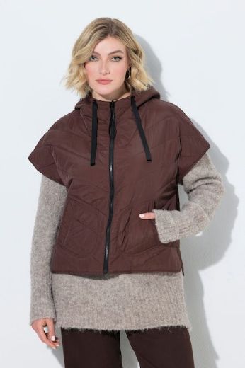 Moda za polnejše Prsluk prošiven šireg kroja s kapuljačom plus velikost, xxl, Ulla Popken in Johann Popken (JP1880)