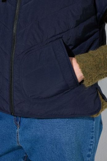Moda za polnejše Prsluk prošiven šireg kroja s kapuljačom plus velikost, xxl, Ulla Popken in Johann Popken (JP1880)