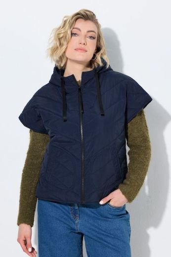 Moda za polnejše Prsluk prošiven šireg kroja s kapuljačom plus velikost, xxl, Ulla Popken in Johann Popken (JP1880)