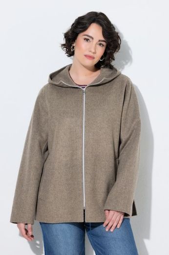 Moda za polnejše Jakna dugih rukava A kroja s kapuljačom plus velikost, xxl, Ulla Popken in Johann Popken (JP1880)
