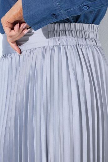 Moda za polnejše Suknja plisirana satenska A kroja elastičnog struka plus velikost, xxl, Ulla Popken in Johann Popken (JP1880)