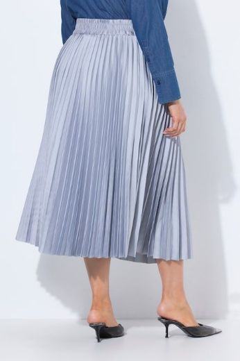 Moda za polnejše Suknja plisirana satenska A kroja elastičnog struka plus velikost, xxl, Ulla Popken in Johann Popken (JP1880)