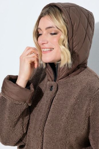 Moda za polnejše Jakna od flisa A kroja s kapuljačom plus velikost, xxl, Ulla Popken in Johann Popken (JP1880)