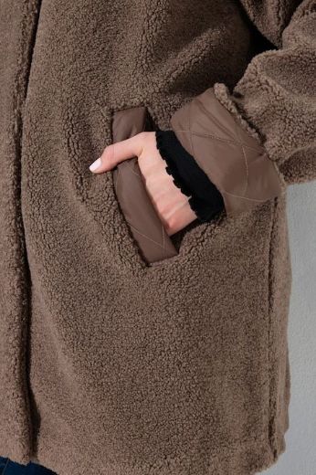 Moda za polnejše Jakna od flisa A kroja s kapuljačom plus velikost, xxl, Ulla Popken in Johann Popken (JP1880)