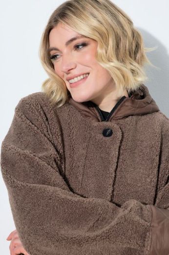 Moda za polnejše Jakna od flisa A kroja s kapuljačom plus velikost, xxl, Ulla Popken in Johann Popken (JP1880)