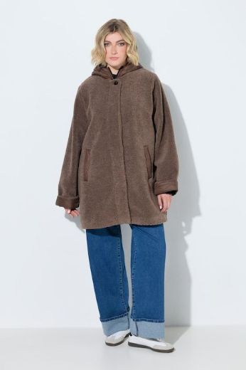 Moda za polnejše Jakna od flisa A kroja s kapuljačom plus velikost, xxl, Ulla Popken in Johann Popken (JP1880)