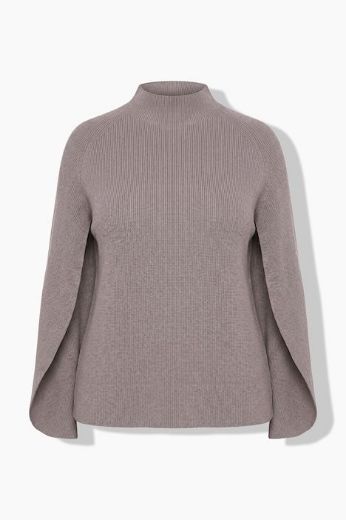 Moda za polnejše Pulover dugih rukava s povišenim ovratnikom plus velikost, xxl, Ulla Popken in Johann Popken (JP1880)