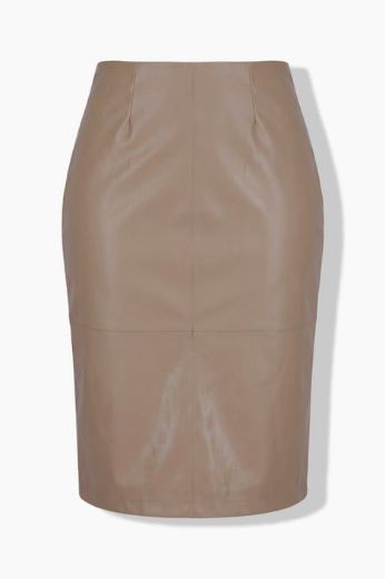 Moda za polnejše Suknja uskog kroja imitacije kože plus velikost, xxl, Ulla Popken in Johann Popken (JP1880)