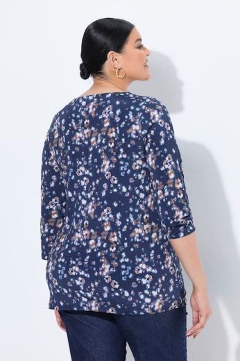 Moda za polnejše Majica 3/4 rukava srcolikog izreza s uzorkom plus velikost, xxl, Ulla Popken in Johann Popken (JP1880)