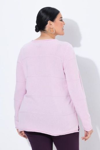 Moda za polnejše Pulover dugih rukava okruglog izreza s prugama plus velikost, xxl, Ulla Popken in Johann Popken (JP1880)