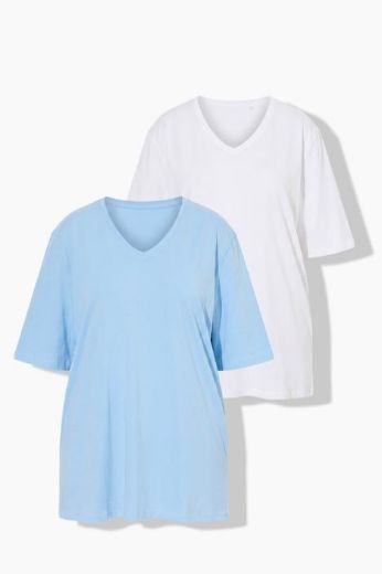 Moda za polnejše Majica kratkih rukava 2 u paketu plus velikost, xxl, Ulla Popken in Johann Popken (JP1880)