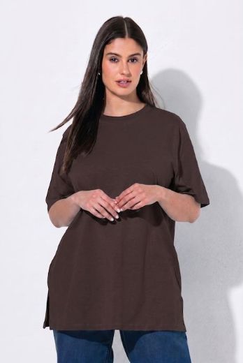 Moda za polnejše Majica kratkih rukava s povišenim ovratnikom plus velikost, xxl, Ulla Popken in Johann Popken (JP1880)