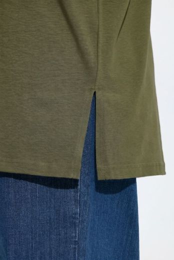 Moda za polnejše Majica kratkih rukava s povišenim ovratnikom plus velikost, xxl, Ulla Popken in Johann Popken (JP1880)