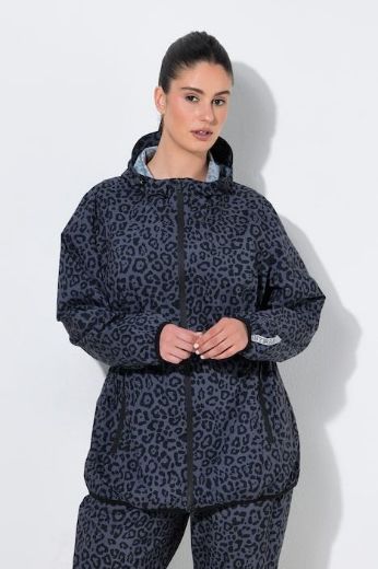 Moda za polnejše Jakna vodootporna sa leopard uzorkom i kapuljačom plus velikost, xxl, Ulla Popken in Johann Popken (JP1880)