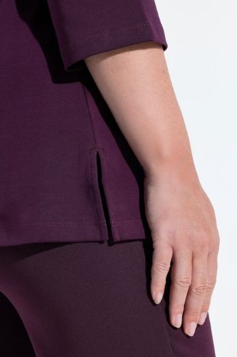 Moda za polnejše Majica 3/4 rukava lađa izreza s ukrasnim kamenčićima plus velikost, xxl, Ulla Popken in Johann Popken (JP1880)