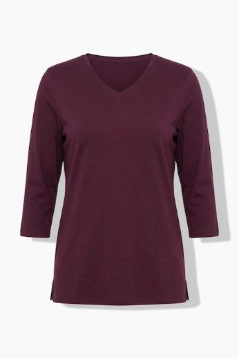 Moda za polnejše Majice 3/4 rukava 2 u paketu V izreza plus velikost, xxl, Ulla Popken in Johann Popken (JP1880)