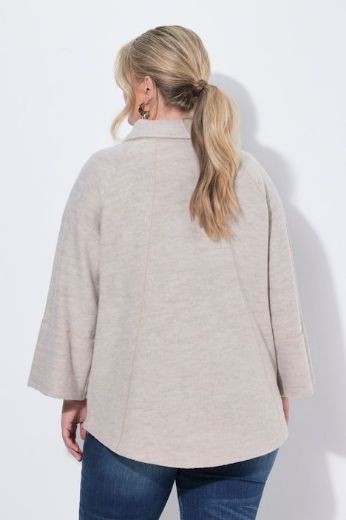 Moda za polnejše Jakna vunena A kroja dugih rukava s kragnom plus velikost, xxl, Ulla Popken in Johann Popken (JP1880)