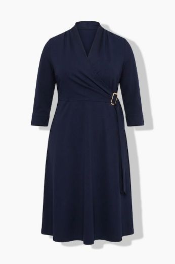 Moda za polnejše Haljina midi 3/4 rukava plus velikost, xxl, Ulla Popken in Johann Popken (JP1880)