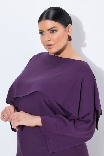 Moda za polnejše Pulover 3/4 rukava širokog kroja lađa izreza plus velikost, xxl, Ulla Popken in Johann Popken (JP1880)