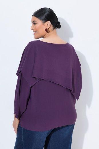 Moda za polnejše Pulover 3/4 rukava širokog kroja lađa izreza plus velikost, xxl, Ulla Popken in Johann Popken (JP1880)