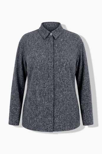 Moda za polnejše Jakna dugih rukava s kragnom i skrivenim gumbima plus velikost, xxl, Ulla Popken in Johann Popken (JP1880)