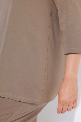 Moda za polnejše Majica 3/4 rukava A kroja okruglog izreza plus velikost, xxl, Ulla Popken in Johann Popken (JP1880)