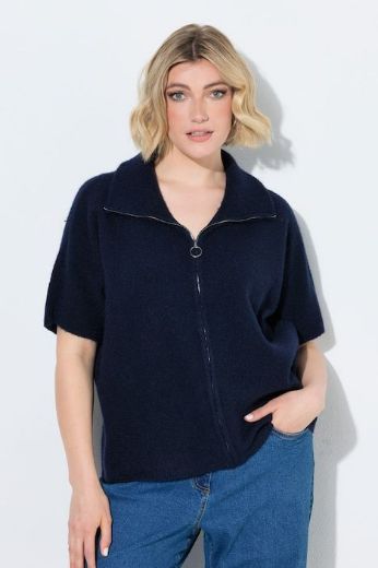 Moda za polnejše Kardigan kratkih rukava s patentnim zatvaračem plus velikost, xxl, Ulla Popken in Johann Popken (JP1880)