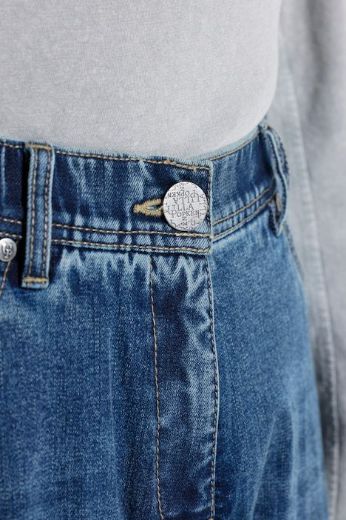 Moda za polnejše Traperice vrlo širokih nogavica s ukrasnim kamenčićima plus velikost, xxl, Ulla Popken in Johann Popken (JP1880)