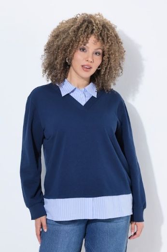 Moda za polnejše Majica dugih rukava plus velikost, xxl, Ulla Popken in Johann Popken (JP1880)