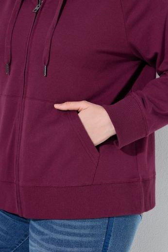 Moda za polnejše Majica dugih rukava s kapuljačom i patentnim zatvaračem plus velikost, xxl, Ulla Popken in Johann Popken (JP1880)